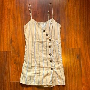 Khaki yellow romper size L barely worn